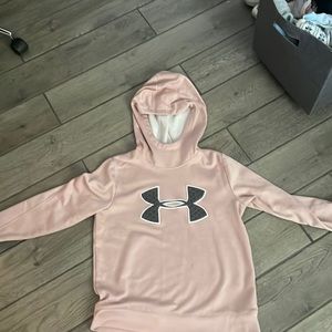 Light pink under armor hoodie